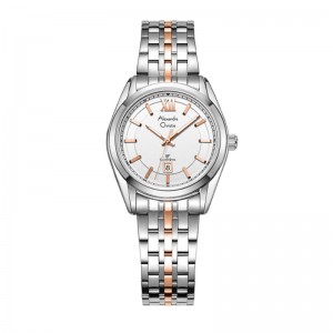 Alexandre Christie AC 8690 Silver Rosegold White Lady LDBTRSL